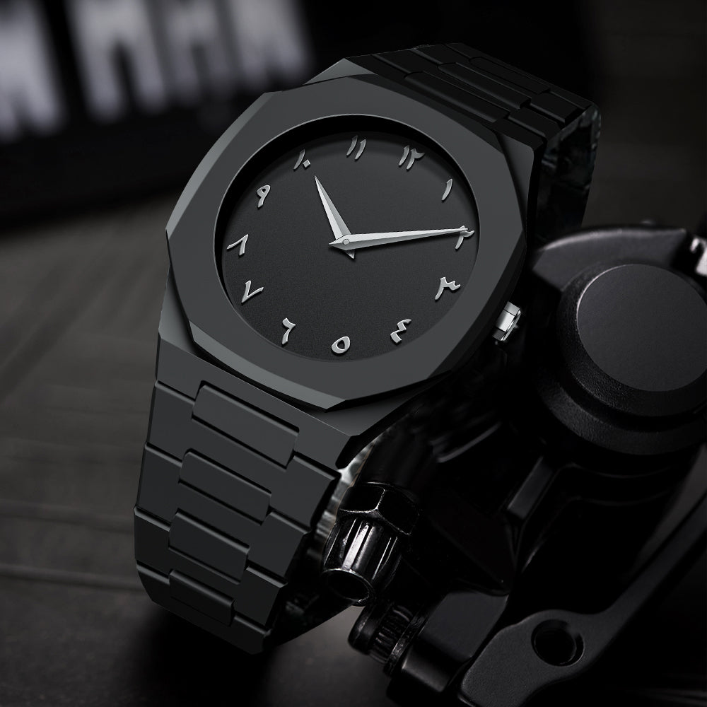 Black Premium Arabic Aura Watch