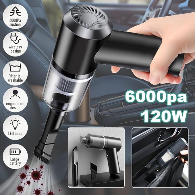 Powerful Mini Wireless Vacuum Cleaner